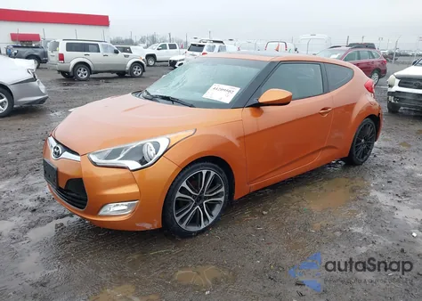 2016 Hyundai Veloster z USA, uszkodzony, nr VIN KMHTC6AD1GU260611